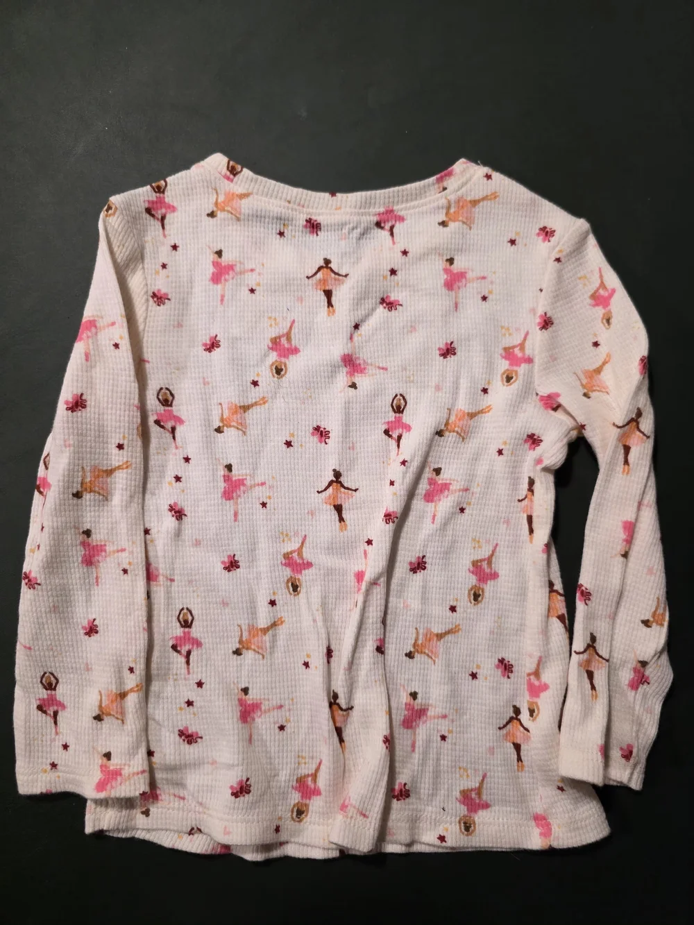 Old Navy Pink Ballet Print Long-Sleeve Top